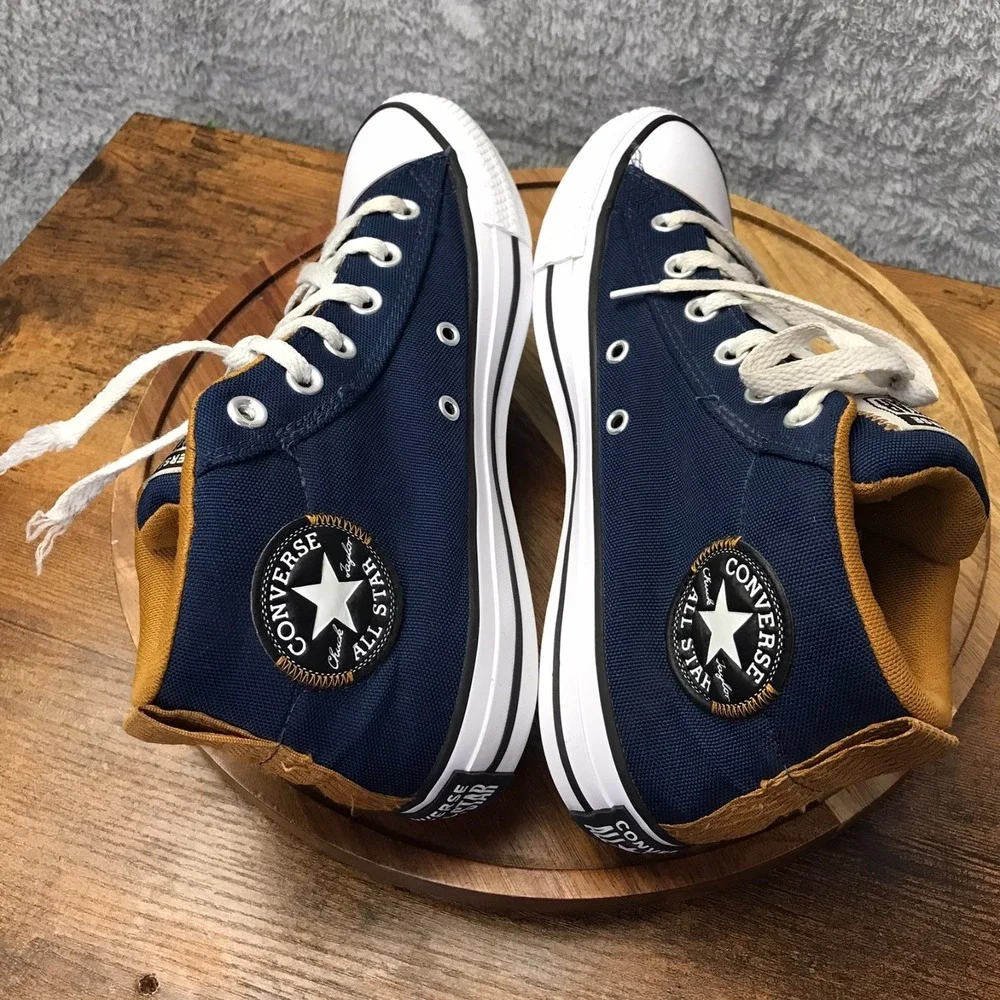 Converse Chuck Taylor All Star High Street Mid Top Sneakers M 7 W 9 Navy Canvas